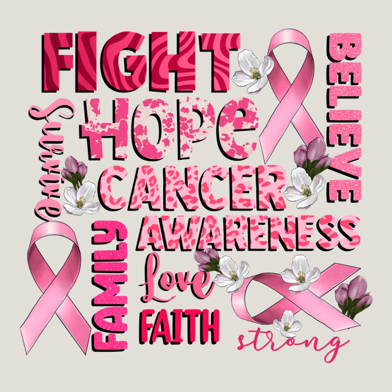 Cancer Awareness Fight Believe Hope Survive Heavy Core Tee by CowGirlArtShop | Teevron
