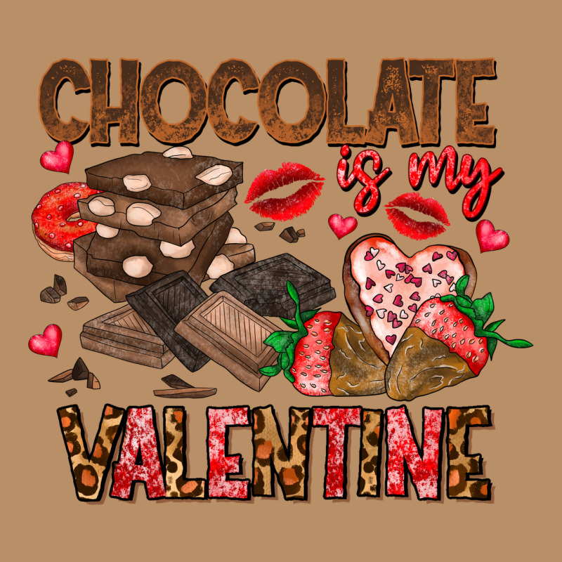 Chcolate Is My Valentine Vintage Hoodie by CowhideDigitalArt | Teevron