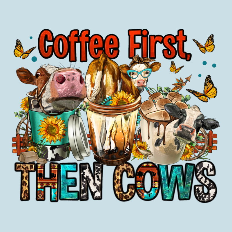 Coffee First Then Cows Ladies Tee by FaDigitalArtStudio | Teevron