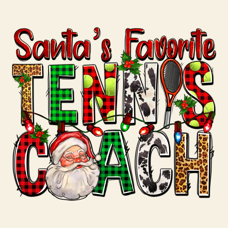 Santa's Favorite Tennis Coach For Christmas Vintage Tee by FaDigitalArtStudio | Teevron