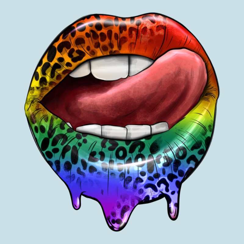 Rainbow Lips Pride Ladies Tee by FaDigitalArtStudio | Teevron