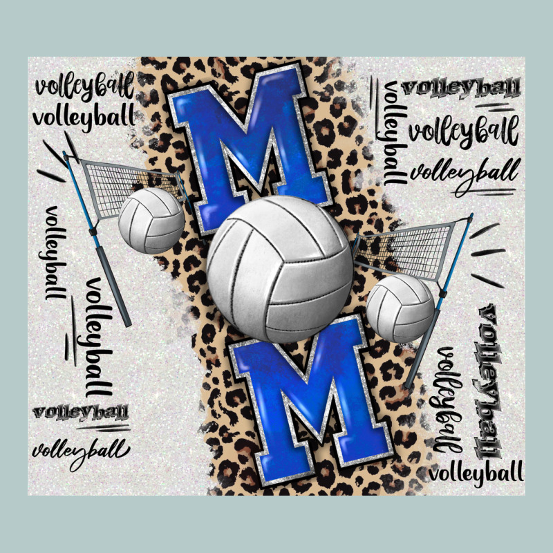 Volleyball Mom Blue Mother's Day Heavy Core Tee by CowGirlArtShop | Teevron