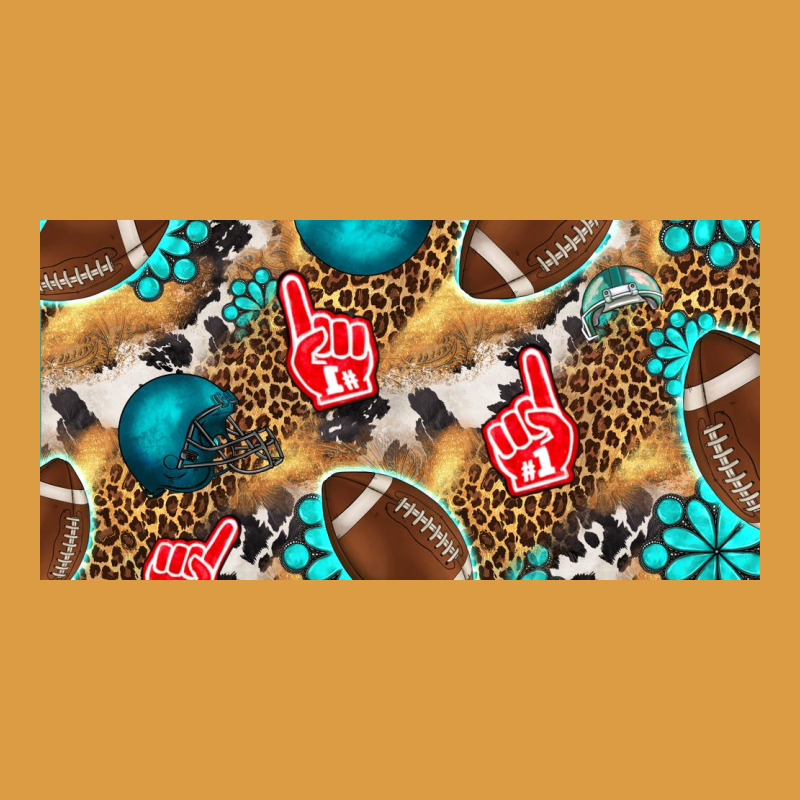 American  Football With Turquoise License Plate Urban Heavy Tee by BundleAndBundleShop | Teevron