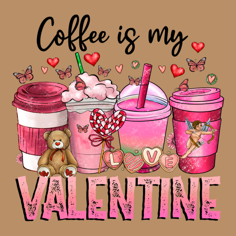 Coffee Is My Valentine Vintage Hoodie by CowhideDigitalArt | Teevron