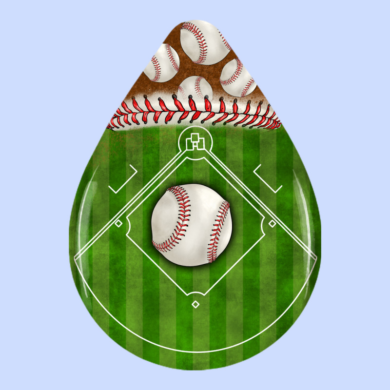 Baseball And Western Roses Teardrop Urban Heavy Tee by BundleAndBundleShop | Teevron