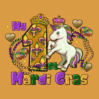 My First Mardi Gras Unicorn Urban Heavy Tee | Teevron