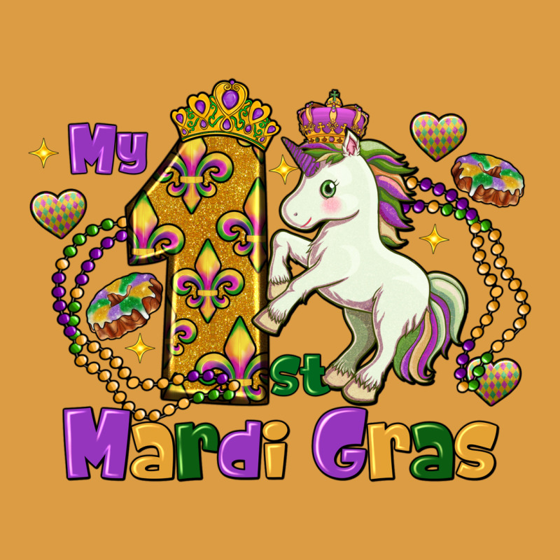 My First Mardi Gras Unicorn Urban Heavy Tee by FaDigitalArtStudio | Teevron