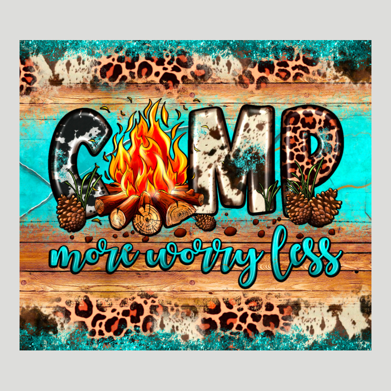 Camp More Worry Less Zipper Hoodie by JahusDesignShop | Teevron