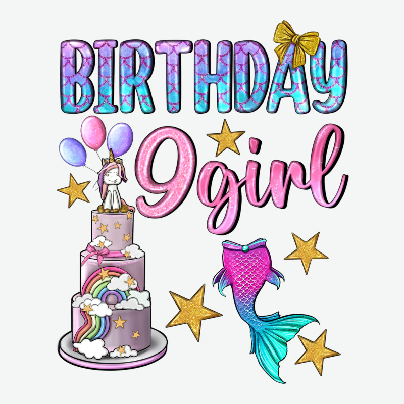 Birthday Girl 9 Urban Heavy Tee by BundleAndBundleShop | Teevron