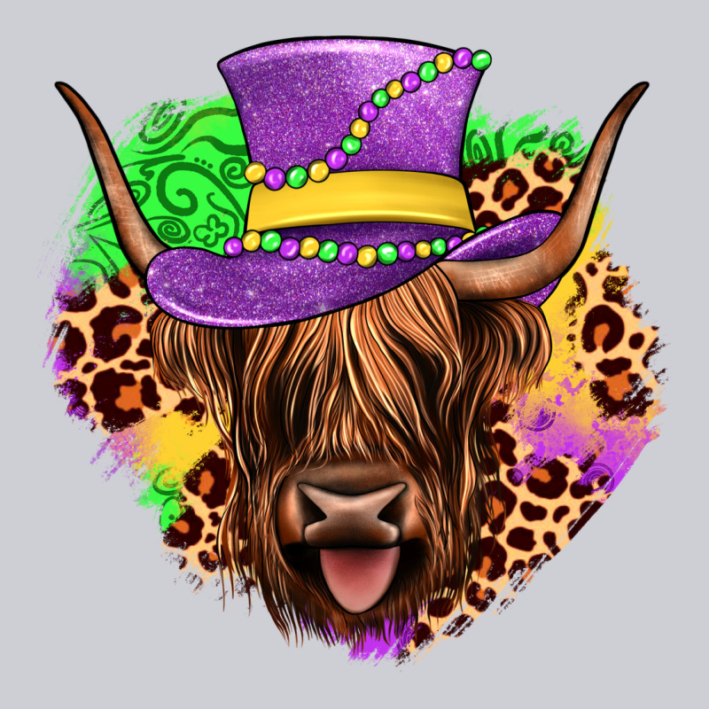 Highland Cow Mardi Gras Heavyweight Sweatshirt by JahusDesignShop | Teevron