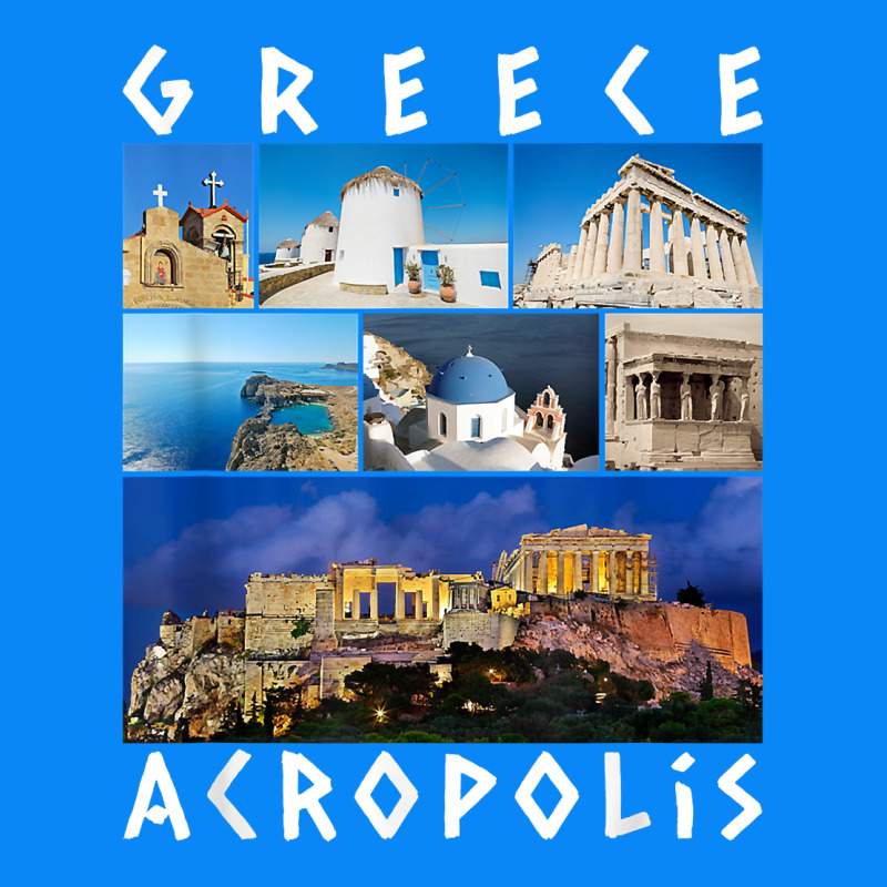 Greece Acropolis Famous Sights Gallery Traveler Souvenir T Shirt Zipper Hoodie by baoMotion | Teevron