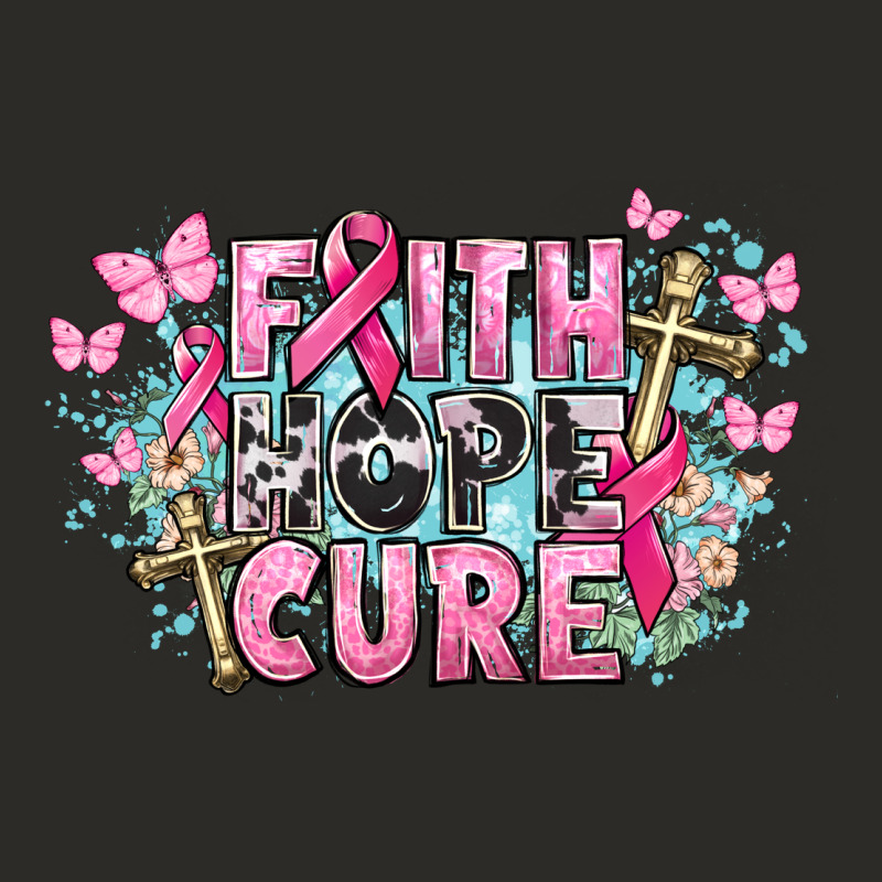 Faith Hope Cure Cancer Awareness Heavy Core Tee by HowdyJamesFarm | Teevron