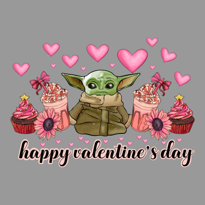 Happy Valentines Day Yoda Vintage Hoodie by CowhideDigitalArt | Teevron