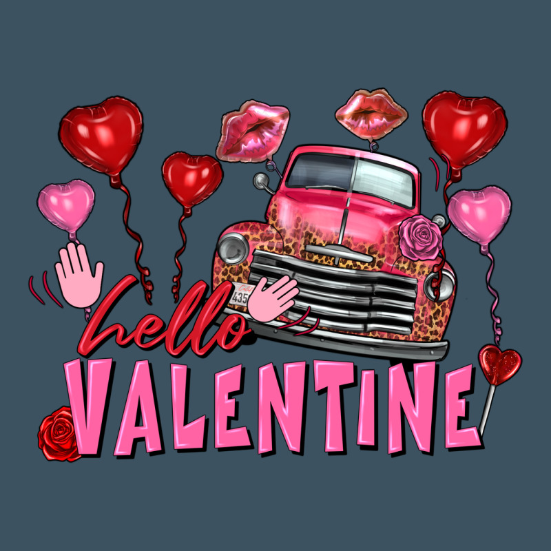 Hello Valentine Valentine's Day Truck Urban Heavy Tee by FaDigitalArtStudio | Teevron