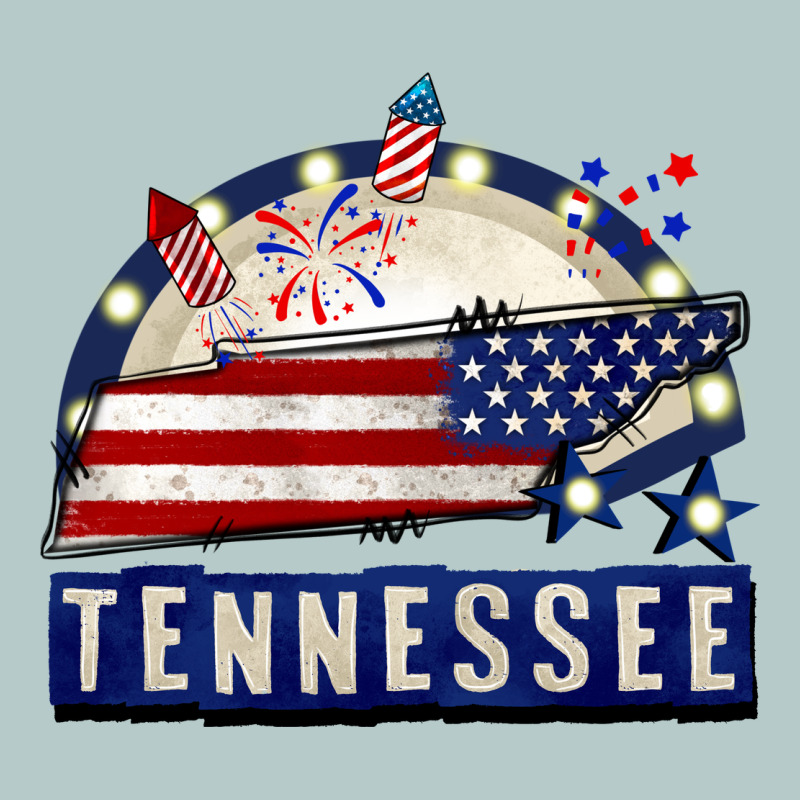 Tennessee 4th Of July Heavy Core Tee by CowGirlArtShop | Teevron