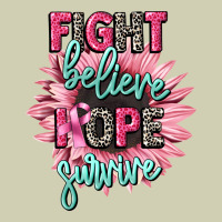 Fight Believe Hope Survive Cancer Awareness Heavy Core Tee | Teevron