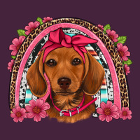 Dachshund Puppy Floral Rainbow Classic Tee | Teevron