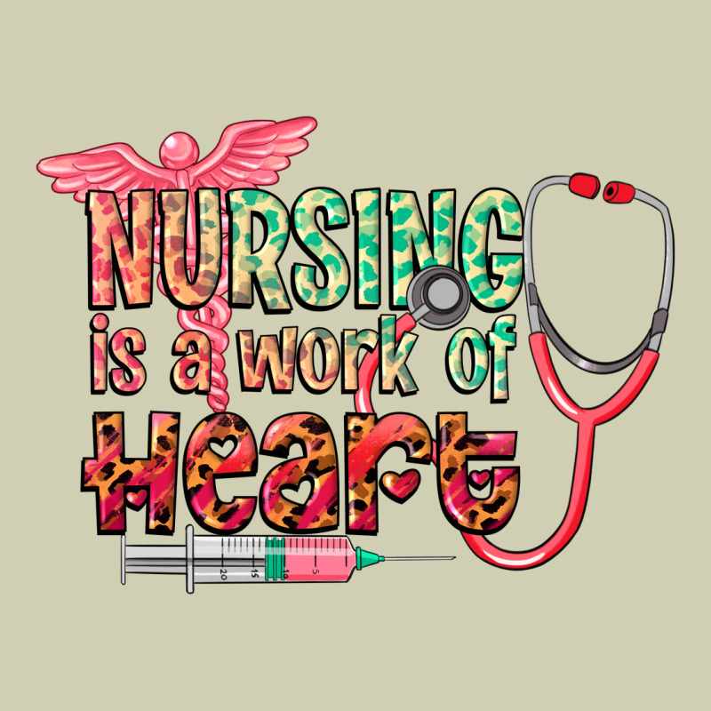 Nursing Is A Work Of Heart Heavy Core Tee by CowGirlArtShop | Teevron