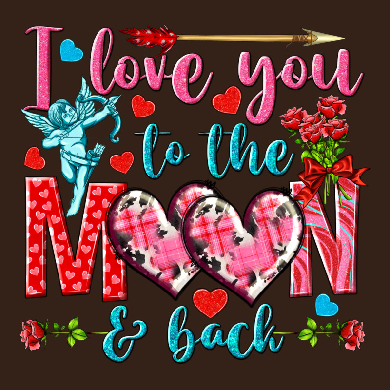 I Love You To The Moon And Back Valentine's Day Heavy Core Tee by HowdyJamesFarm | Teevron