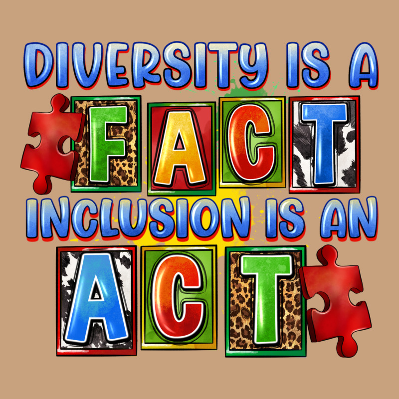 Diversity Is A Fact Indesion Is An Act Vintage Tee by FaDigitalArtStudio | Teevron