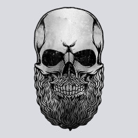 Creepy Bald And Bearded Skull For Halloween & Skeletons Fans T Shirt Zipper Hoodie | Teevron