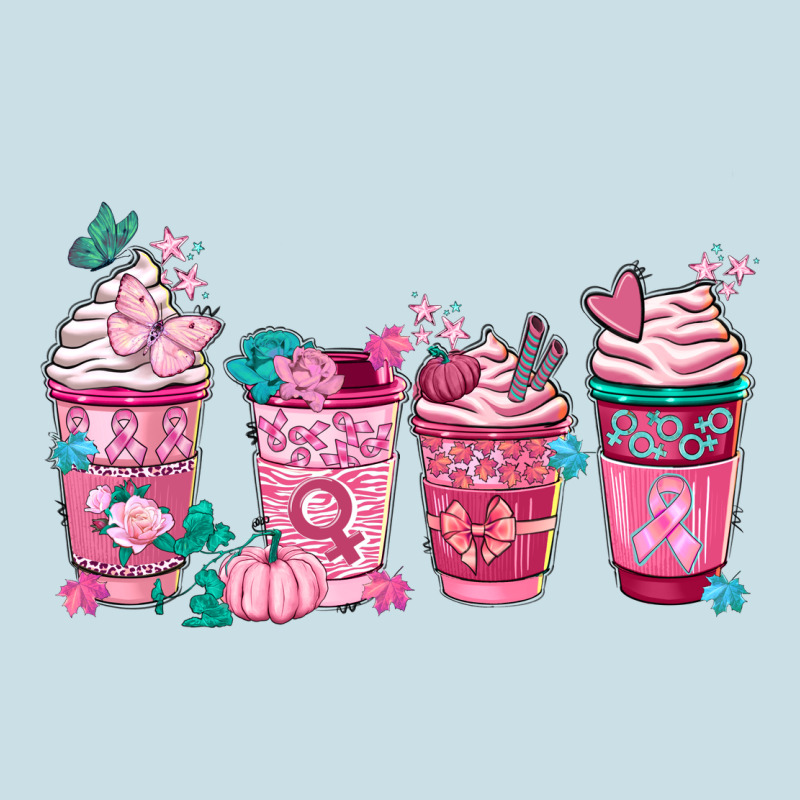 Breast Cancer Coffee Cups Ladies Tee by FaDigitalArtStudio | Teevron
