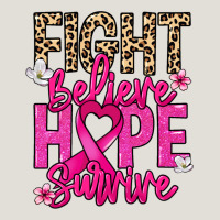 Fight Believe Hope Survive Cancer Awareness Heavy Core Tee | Teevron