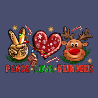 Peace Love Reindeer Christmas Vintage Tee | Teevron