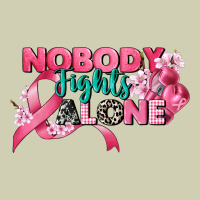 Nobody Fights Alone Cancer Awareness Heavy Core Tee | Teevron