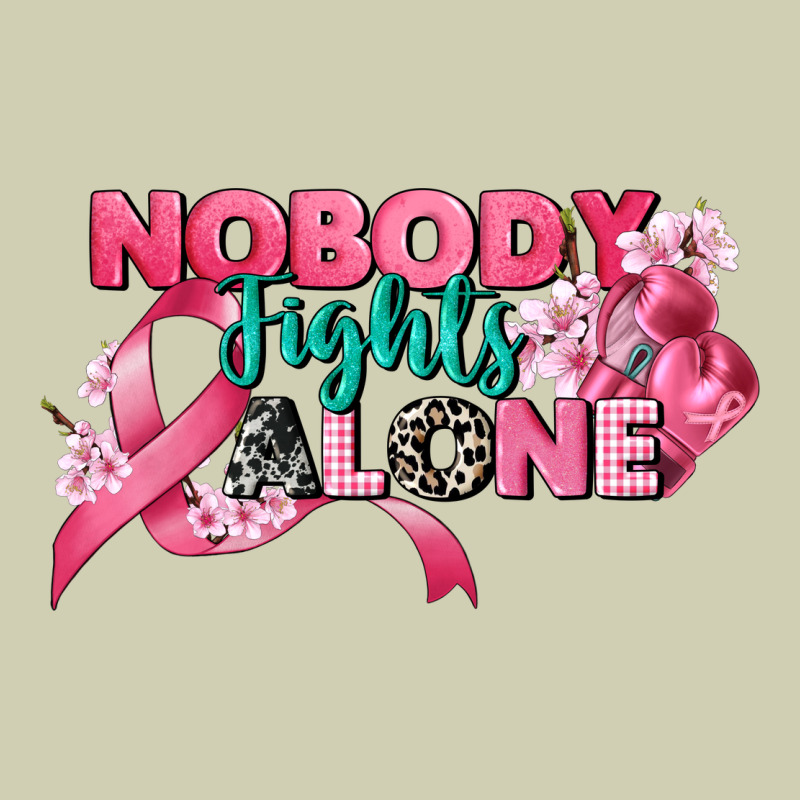 Nobody Fights Alone Cancer Awareness Heavy Core Tee by CowGirlArtShop | Teevron