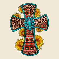 Gemstone Sunflower Leopard Cross Premium Tee | Teevron