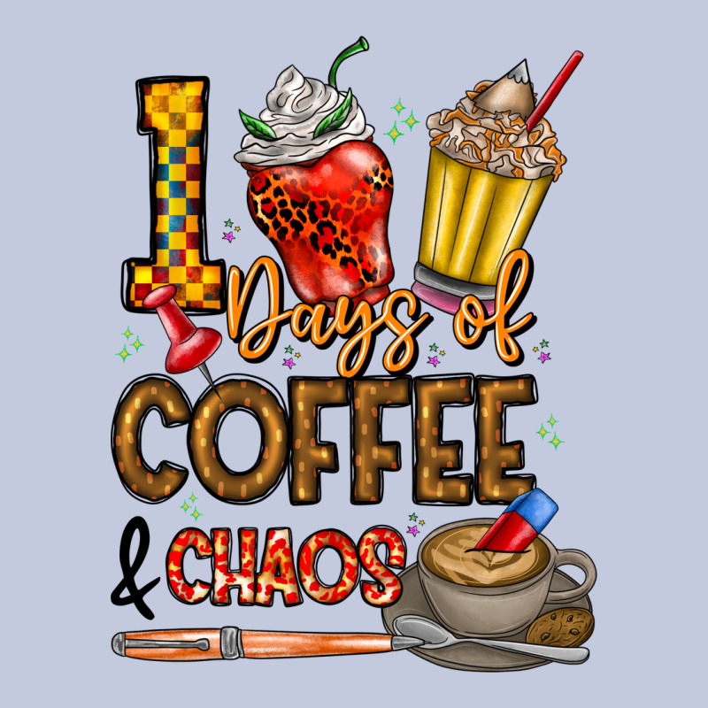 100. Days Of Coffee  Chaos Long Sleeve Tee by CowhideDigitalArt | Teevron
