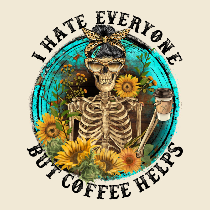 I Hate Everyone But Coffee Helps Ladies Tee by FaDigitalArtStudio | Teevron