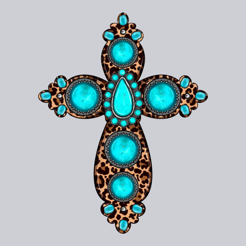Gemstone Leopard Cross Heavyweight Sweatshirt by JahusDesignShop | Teevron