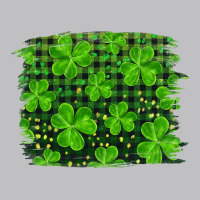 St Patrick's Day Shamrock And Plaid Distressed Background Classic Tee | Teevron