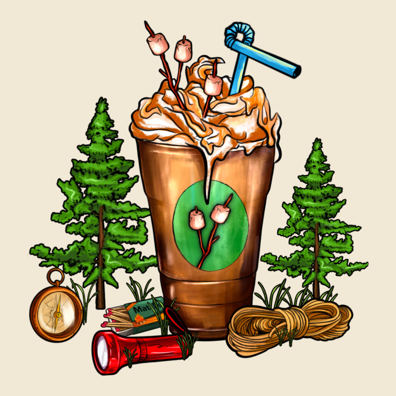 Camping Cold Drink Frappe Ladies Tee by FaDigitalArtStudio | Teevron