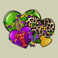 Mardi Gras Hearts Heavy Core Tee | Teevron