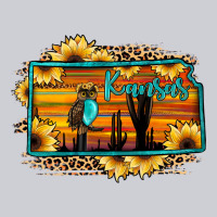 Kansas Owl Sunset Sunflower Map Heavyweight Sweatshirt | Teevron