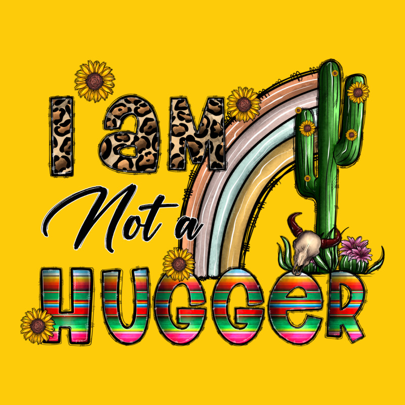 I Am Not A Hugger Premium Hoodie by CowhideDigitalArt | Teevron