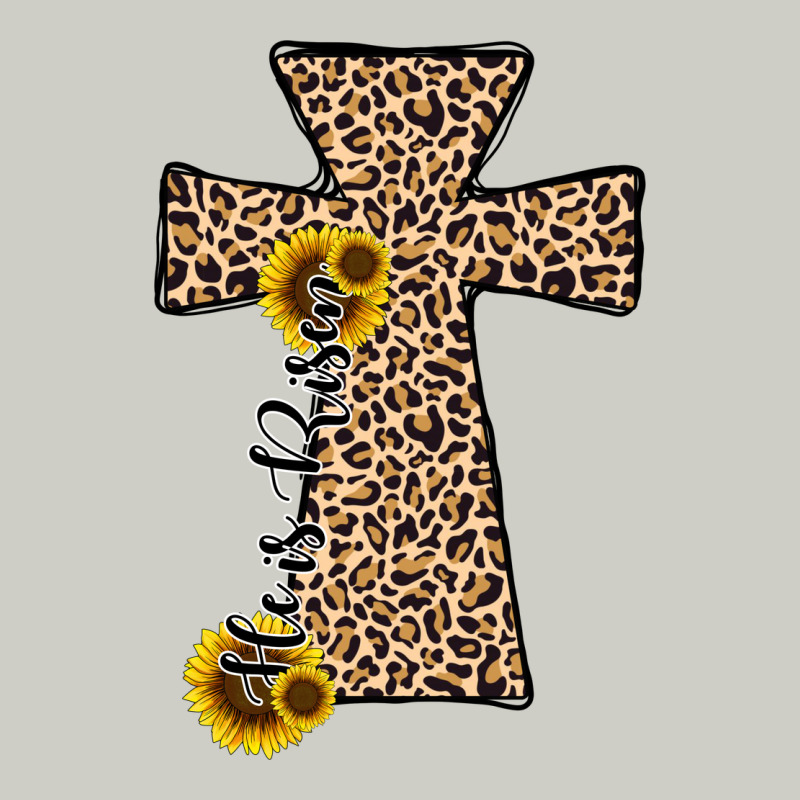 He Is Risen Leopard Cross Heavyweight Hoodie by JahusDesignShop | Teevron