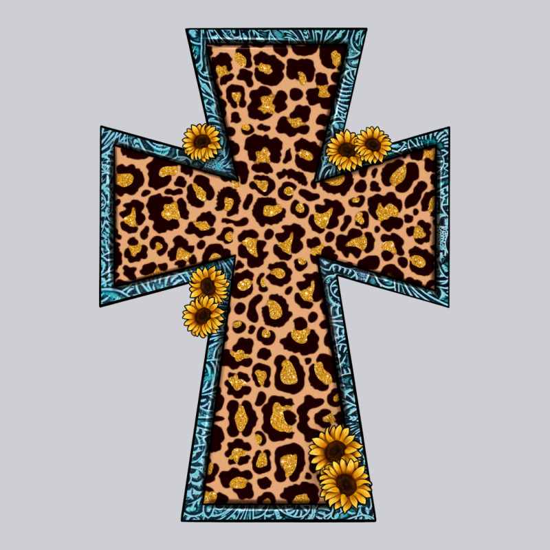 Leopard Sunflower Cross Heavyweight Sweatshirt by JahusDesignShop | Teevron