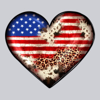 Western Usa Flag Heart Heavyweight Sweatshirt | Teevron