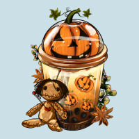 Halloween Jack O Lantern Bobba Cup Ladies Tee | Teevron