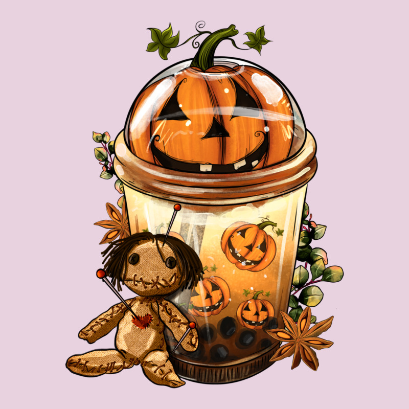 Halloween Jack O Lantern Bobba Cup Ladies Tee by FaDigitalArtStudio | Teevron