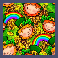 St. Patrick's Dwarf Seamless Pattern Digital Paper Vintage Tee | Teevron