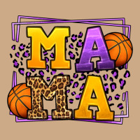 Purple And Gold Basketball Leopard Frame Mama Vintage Hoodie | Teevron