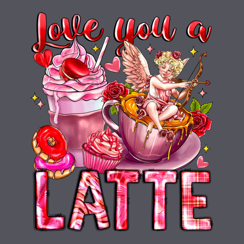 Love You Latte Valentine Cupid Vintage Hoodie by CowhideDigitalArt | Teevron