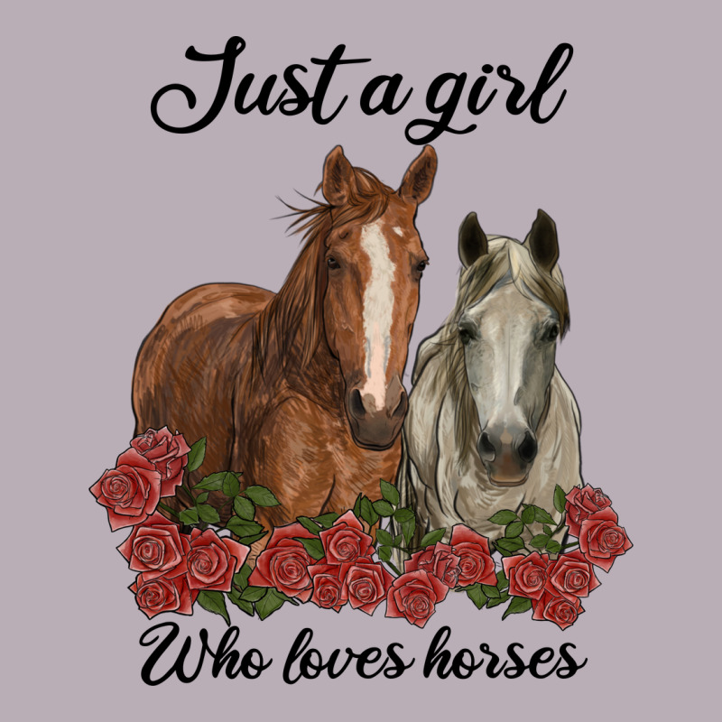 Just A Girl Who Loves Horses No Background Vintage Tee by RanaPortraitStore | Teevron