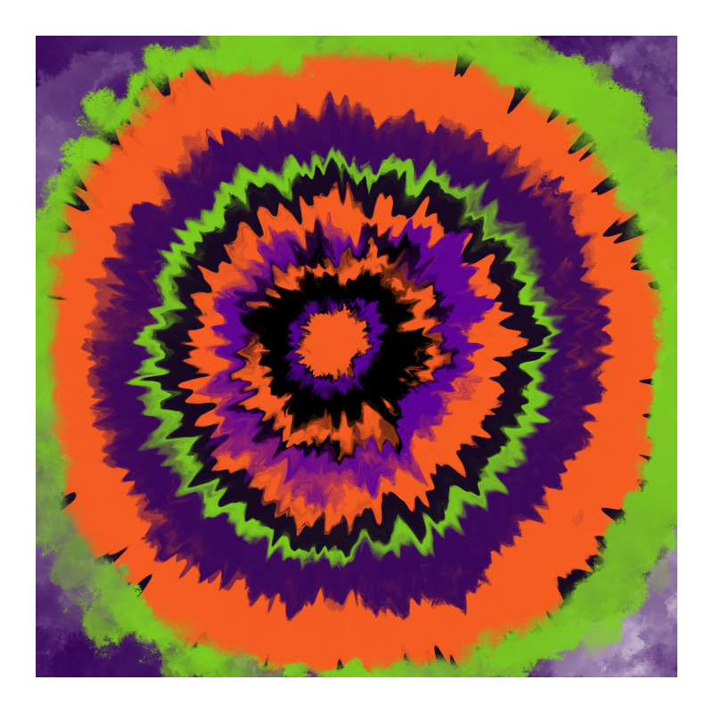 Halloween Tie  Dye Pattern Premium Tee by RanaPortraitStore | Teevron
