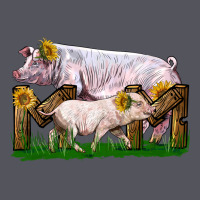 Mom With White Chester Pig And Baby Pig Vintage Hoodie | Teevron